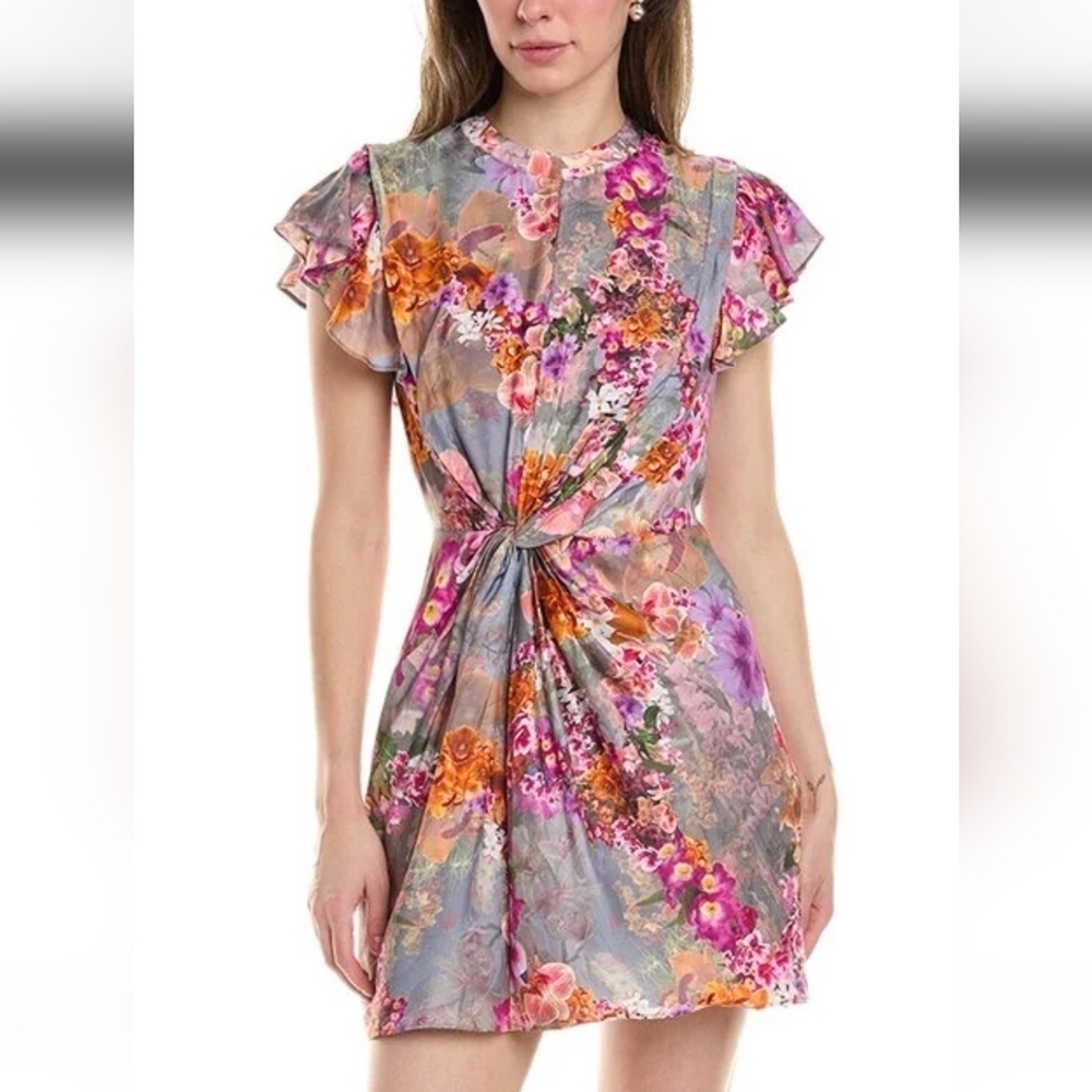 All Saints Jemille Lucia Dress 0 NWT silk